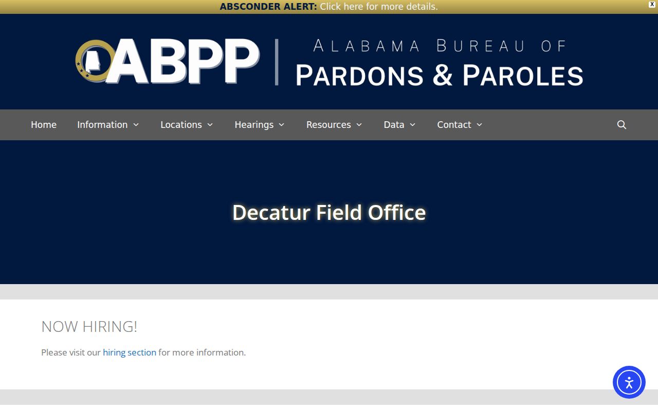 Morgan County parole and probation Decatur Field Office source